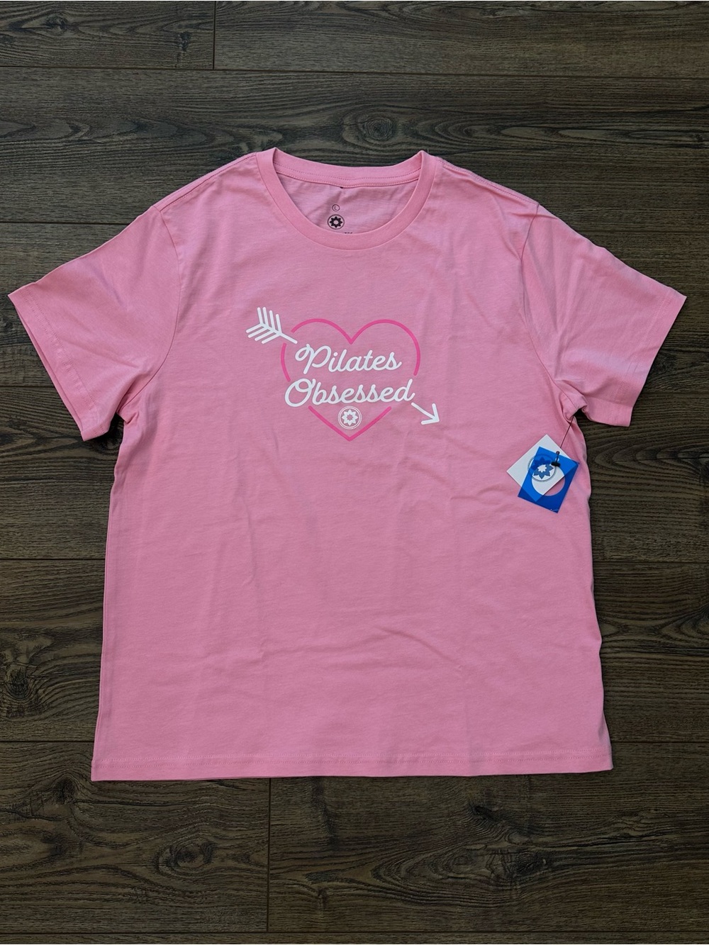 Club Pilates Pink T-Shirt sz Large